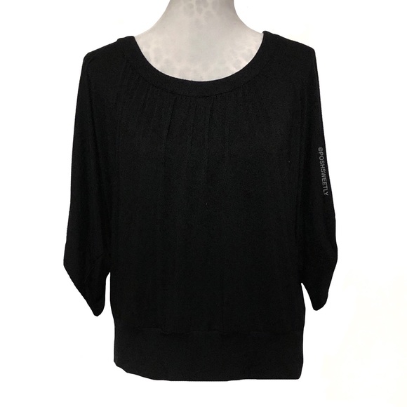 Michael Kors Black Draped Blouse - Picture 3 of 7